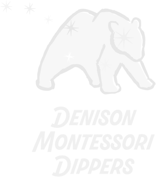 Denison logo vertical white